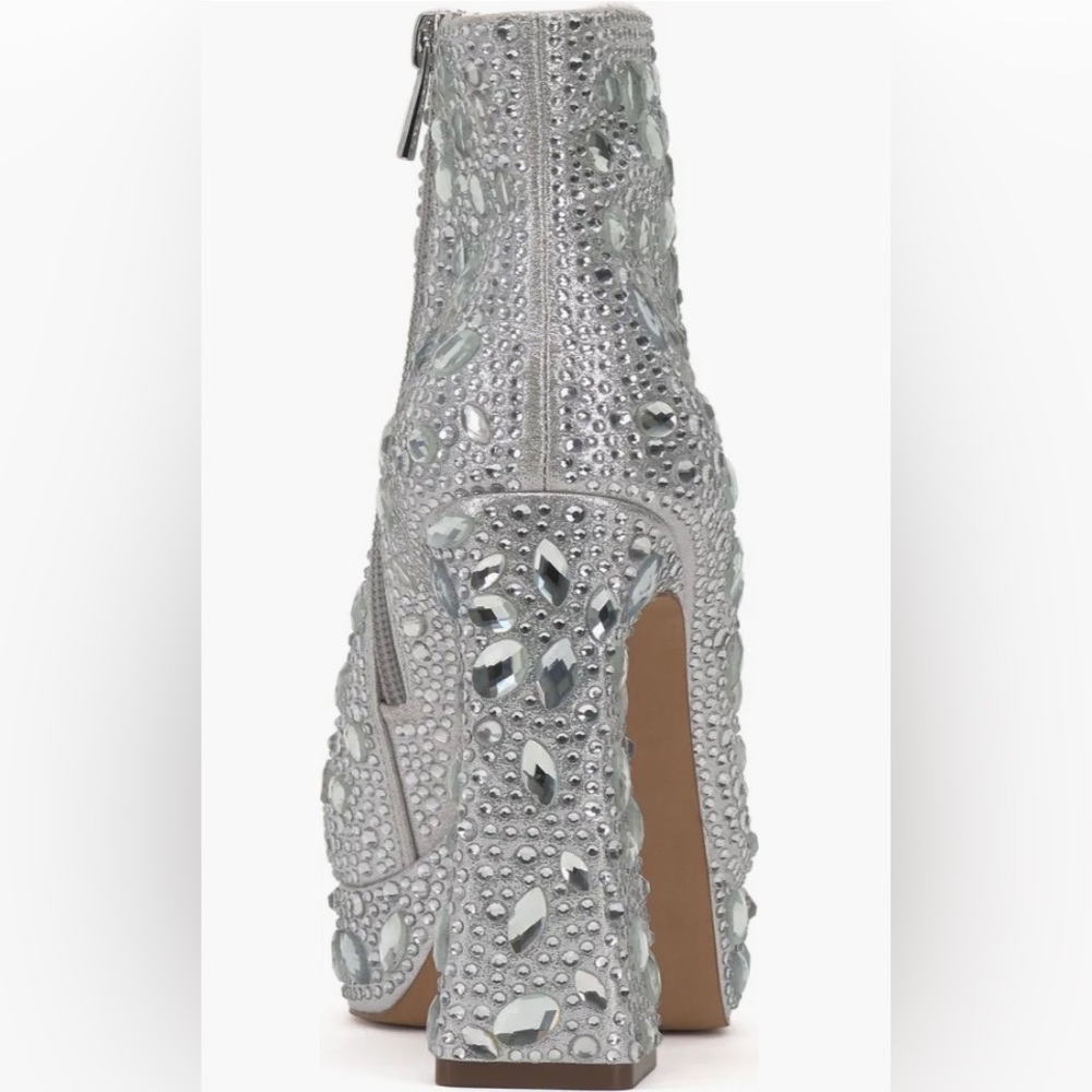 NWT Glam Jessica Simpson Shimmer Dolly Platform Booties.New in Box.Size 10 - Picture 6 of 8